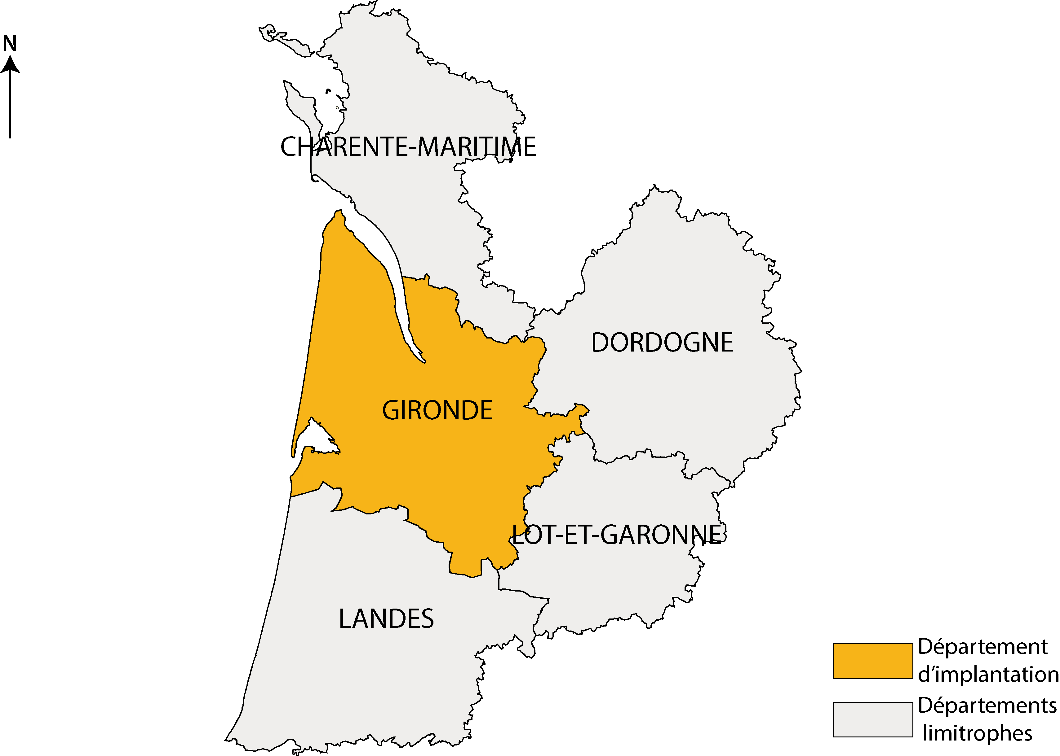 Carte Gironde